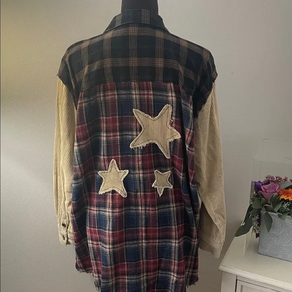 Natural Life Black and Brown Plaid Shirt - Picture 7 of 9